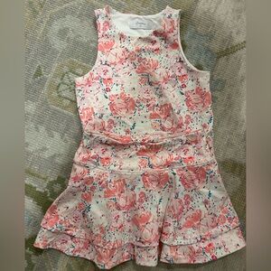 SweetHoney Floral Pink and White Girls 2 Piece Set